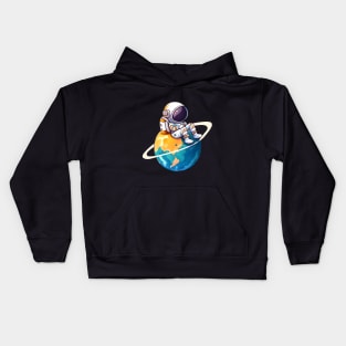 Astronaut Planet Lonely Kids Hoodie